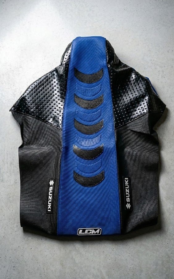 Seat Cover ULTRAGRIP for Suzuki DR250 DR 250 Blue Black Anti-Slip Fast Ship