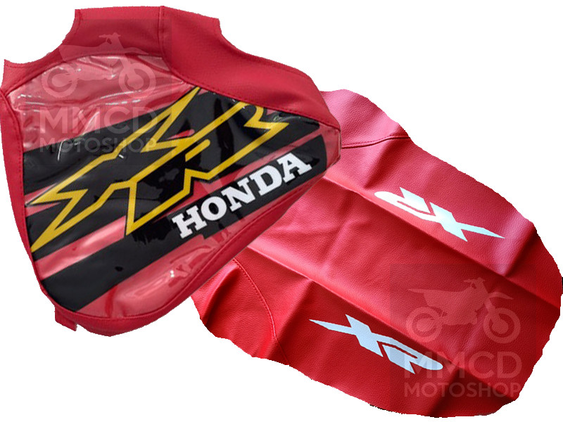 Seat cover, Tank cover red black for Honda XR250R xr 250 00-01 FAST SHIP