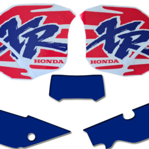 kit Decals Graphics for Honda xr600r xr 600 94 Orange blue thick gloss laminate