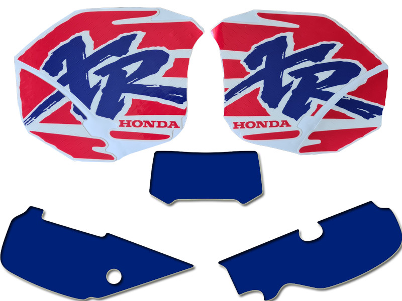 kit Decals Graphics for Honda xr600r xr 600 94 Orange blue thick gloss laminate