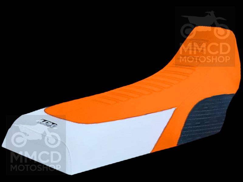 Seat Cover Yamaha Banshee 350 YFZ350 Orange/Black/White LCM Gripper DHL - Image 3