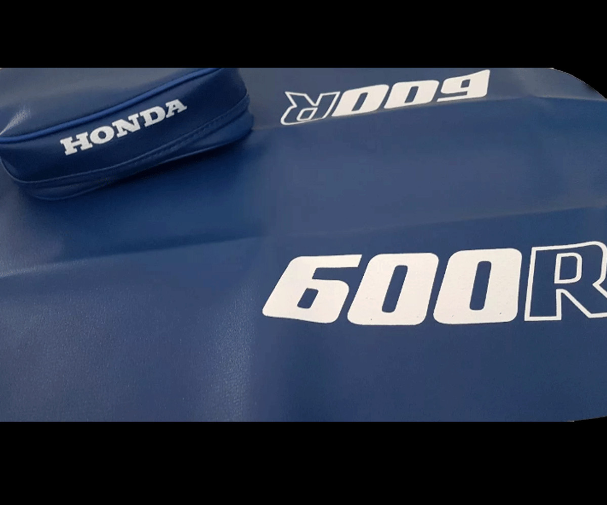 Seat Cover + Tool Bag for Honda XR600 1986 - Blue synthetic leather - fast ship - Image 6