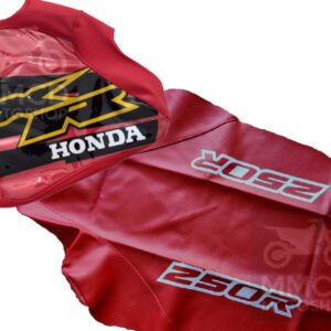 Seat Cover + Tank Cover Kit for Honda XR250R XR250 XR 250 2000 Red/Black