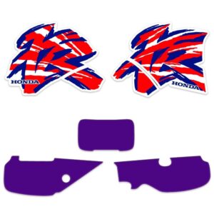 Honda XR600R XR 600 1995 Graphics Kit Decals - Durable Purple & Blue Thick Gloss